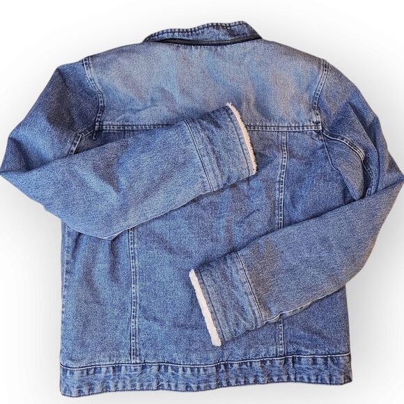 Vintage ROXY Light Wash Denim Jacket LARGE - Picture 5 of 6